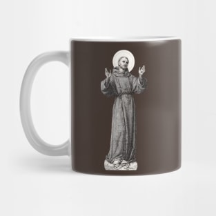 Saint Francis of Assisi Engraving Mug